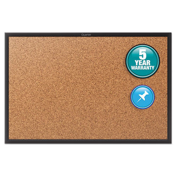 Quartet® Classic Series Cork Bulletin Board, 24x18, Black Aluminum Frame freeshipping - TVN Wholesale